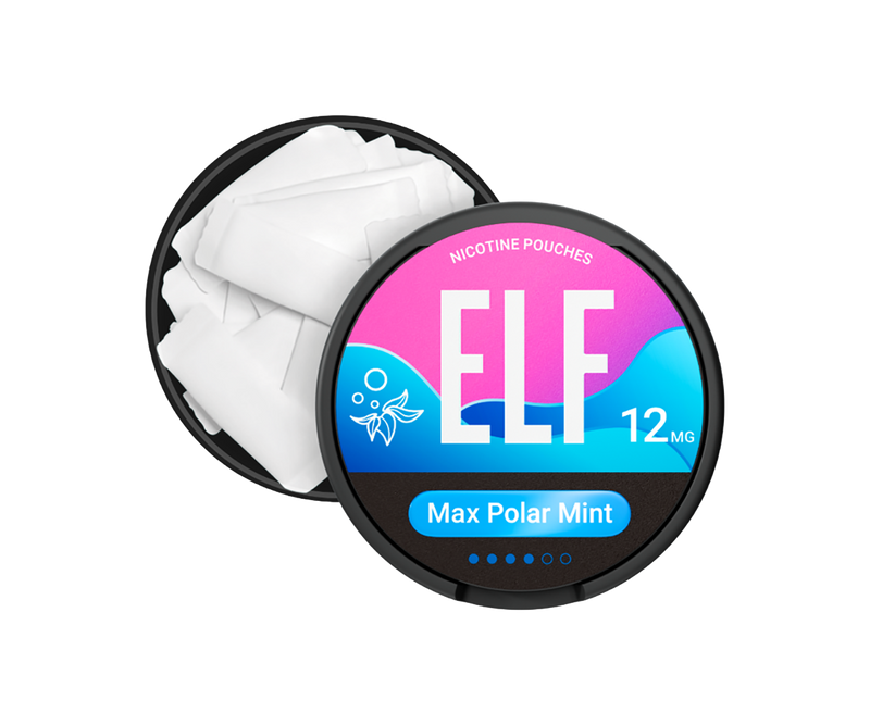 ELF Max Polar Mint Nicotine Pouches 12mg/pouch
